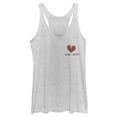 thumbnail image 1 of Women's Cruella Rebel Heart  Racerback Tank Top White Heather Small, 1 of 4