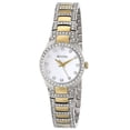 thumbnail image 1 of Women's Crystal 98L198 Silver Stainless-Steel Quartz Watch, 1 of 4