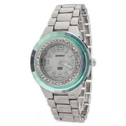 Womens Crystal Bezel Metal Watch