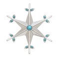 thumbnail image 1 of Women's Crystal Magnet Snowflake Brooch By Howard's, 1 of 1