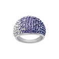 thumbnail image 1 of Women's Crystaluxe Dome Ring with Ombre Lavender Crystals in Sterling Silver, 1 of 2