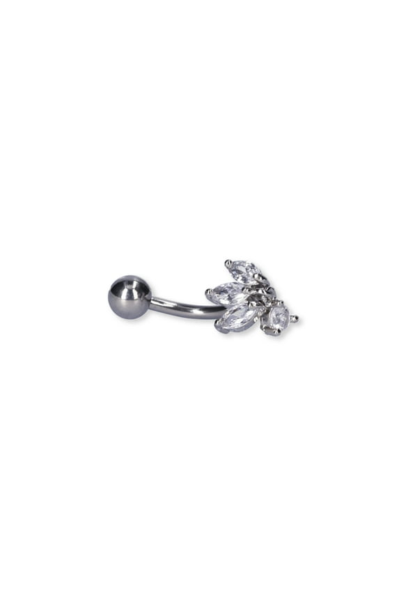 Women's Cubic Zirconia Dangle Belly Button Ring
