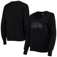 thumbnail image 1 of Women's Cuce Black Seattle Seahawks Winners Square Neck Pullover Sweatshirt, 1 of 4