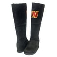 thumbnail image 1 of Women's Cuce Black Washington Commanders Suede Knee-High Boots, 1 of 1
