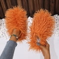 thumbnail image 1 of Women's Curly Furry Slippers, Indoor Thermal Cozy Fuzzy Shoes, Warm Bedroom Floor Plush Slippers With Non-slip Sole, 1 of 8
