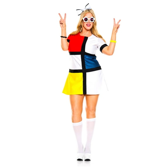 Women's Curvy 60s Mod Muse Costume