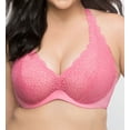 thumbnail image 1 of Women's Curvy Couture 1280 Crochet Lace Underwire Bralette (Pink Gardenia 44DD), 1 of 2