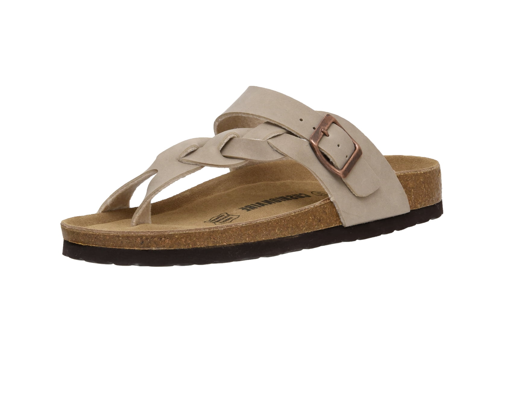 Women's Cushionaire Libby Cork Footbed Sandal with +Comfort - Walmart.com