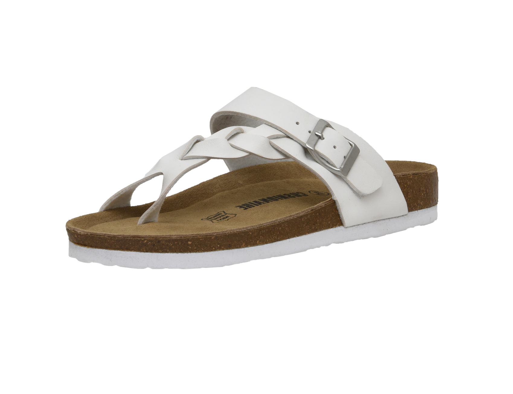 CUSHIONAIRE Sandali Piatti Clea Donna Con +Comfort - Pelle Vegana E Cinturino Regolabile