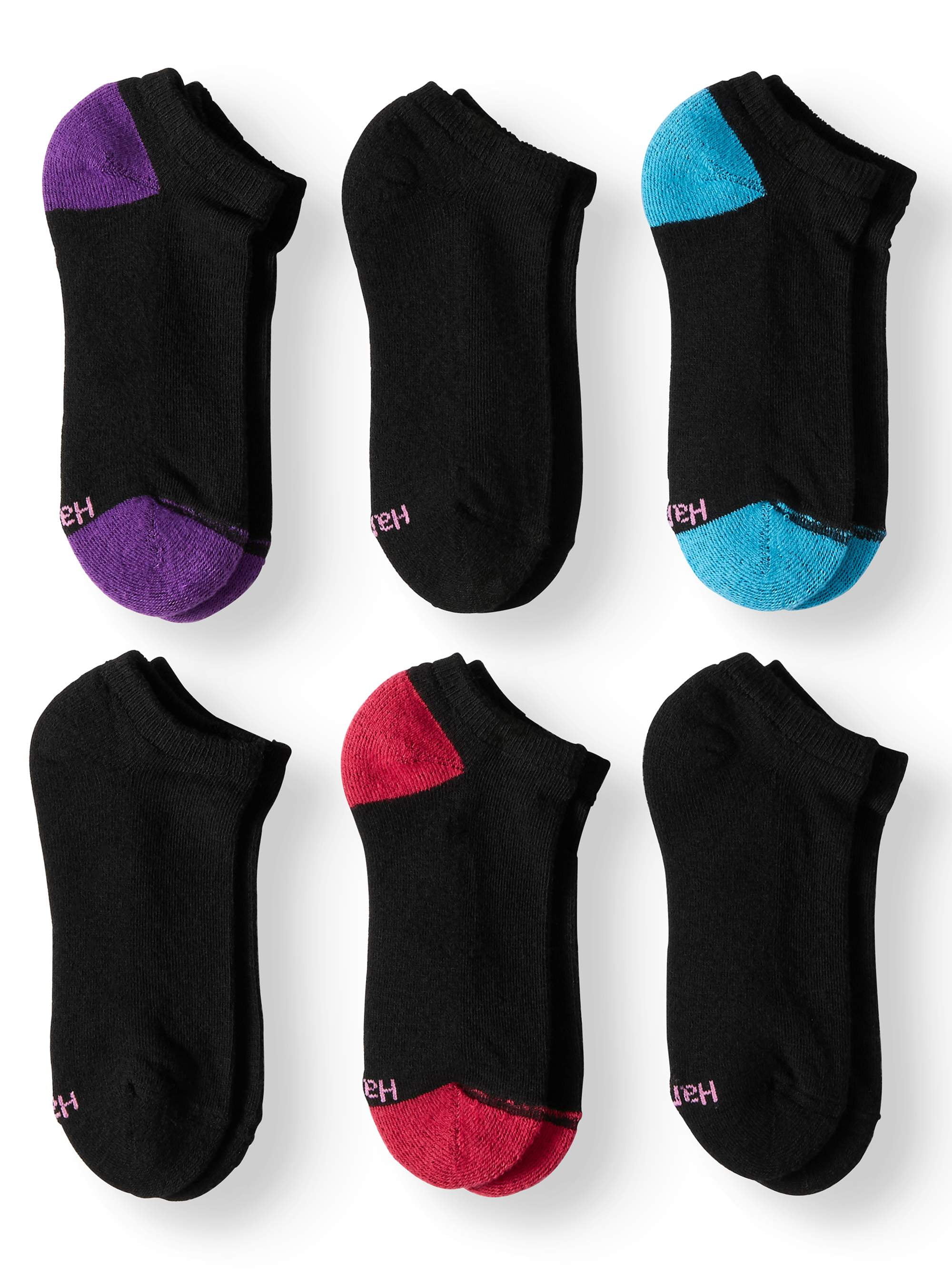 Women's Cushioned No Show Socks, 6+1 bonus pack