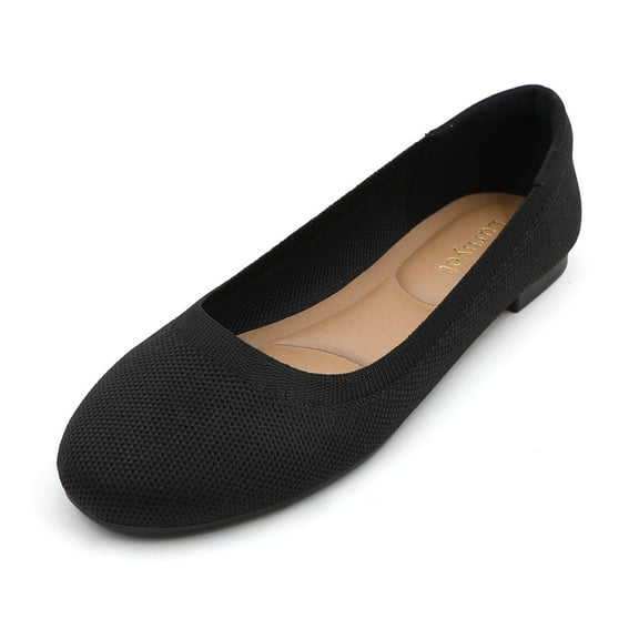 Women's Cusioned Insole Classic Round Toe Ballerina Flat