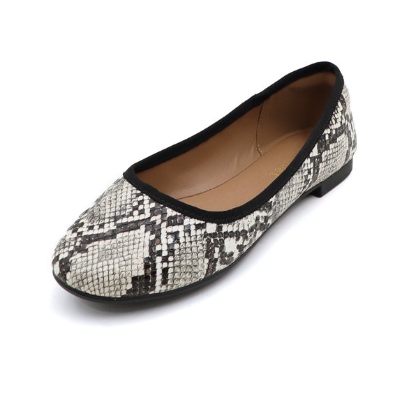 Women's Cusioned Insole Classic Round Toe Ballerina Flat