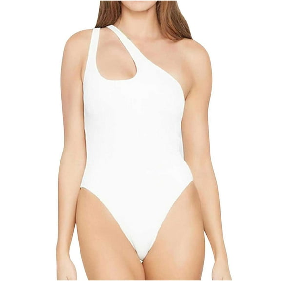 Women's Cut Out One Piece Swimsuit Ruched Tummy Bathing Suit Sexy Swimwear