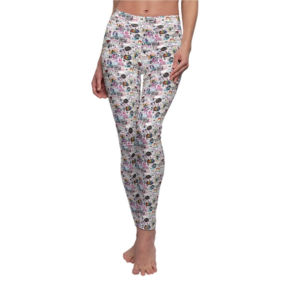 Women's Cut & Sew Casual Leggings (AOP)