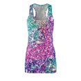 thumbnail image 1 of Women's Cut & Sew Racerback Dress (AOP) Crystal Waters, 1 of 7