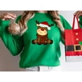 thumbnail image 1 of Women's Cute Baby Rudolph Christmas Sweatshirt, Funny Christmas Sweater, 1 of 8