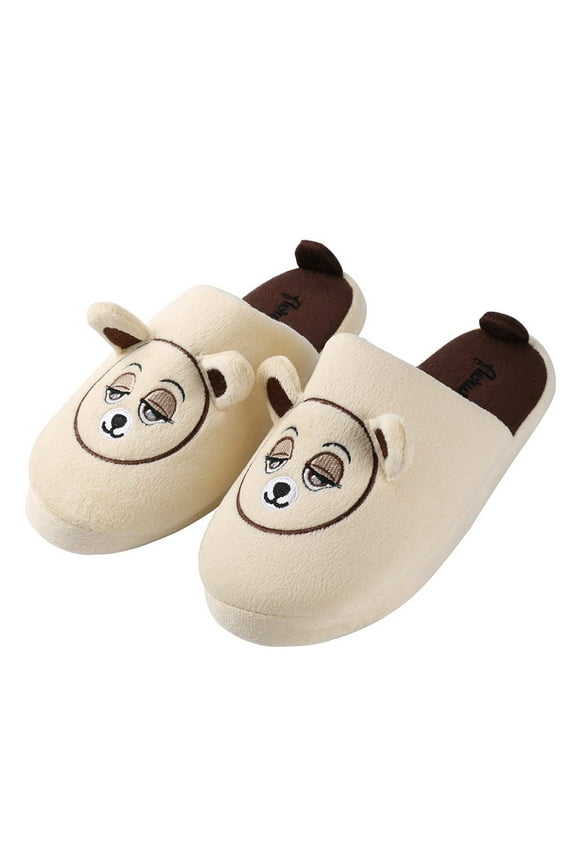 Women’s Cute Bear Slippers – Fluffy Memory Foam Plush House Shoes, Cozy Indoor Outdoor Anti-Slip Slides