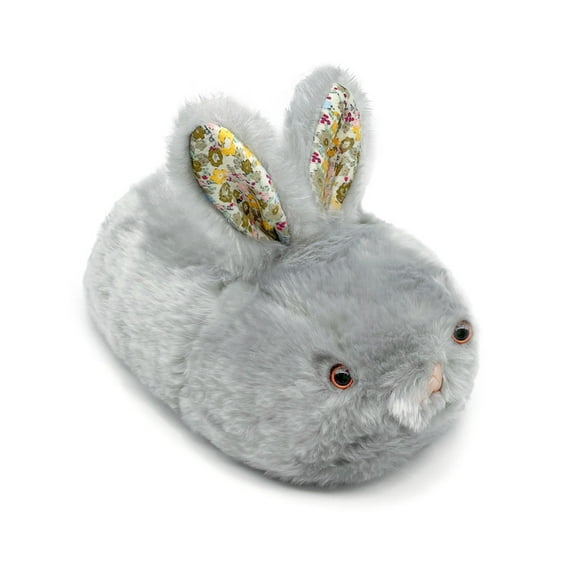 Women's Cute Bunny Slippers Interesting Comfortable Furry Slippers Soft Plush Winter Season Keep Warm Home Slippers (One Size Fits All Adults)