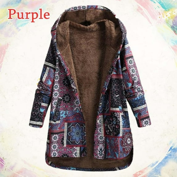 Women's Cute Cat Ear Button Fleece Warm Hooded Pullover Coat Sweatshirts Blouse,Fleece Jacket Women Cat Ears Hoodie