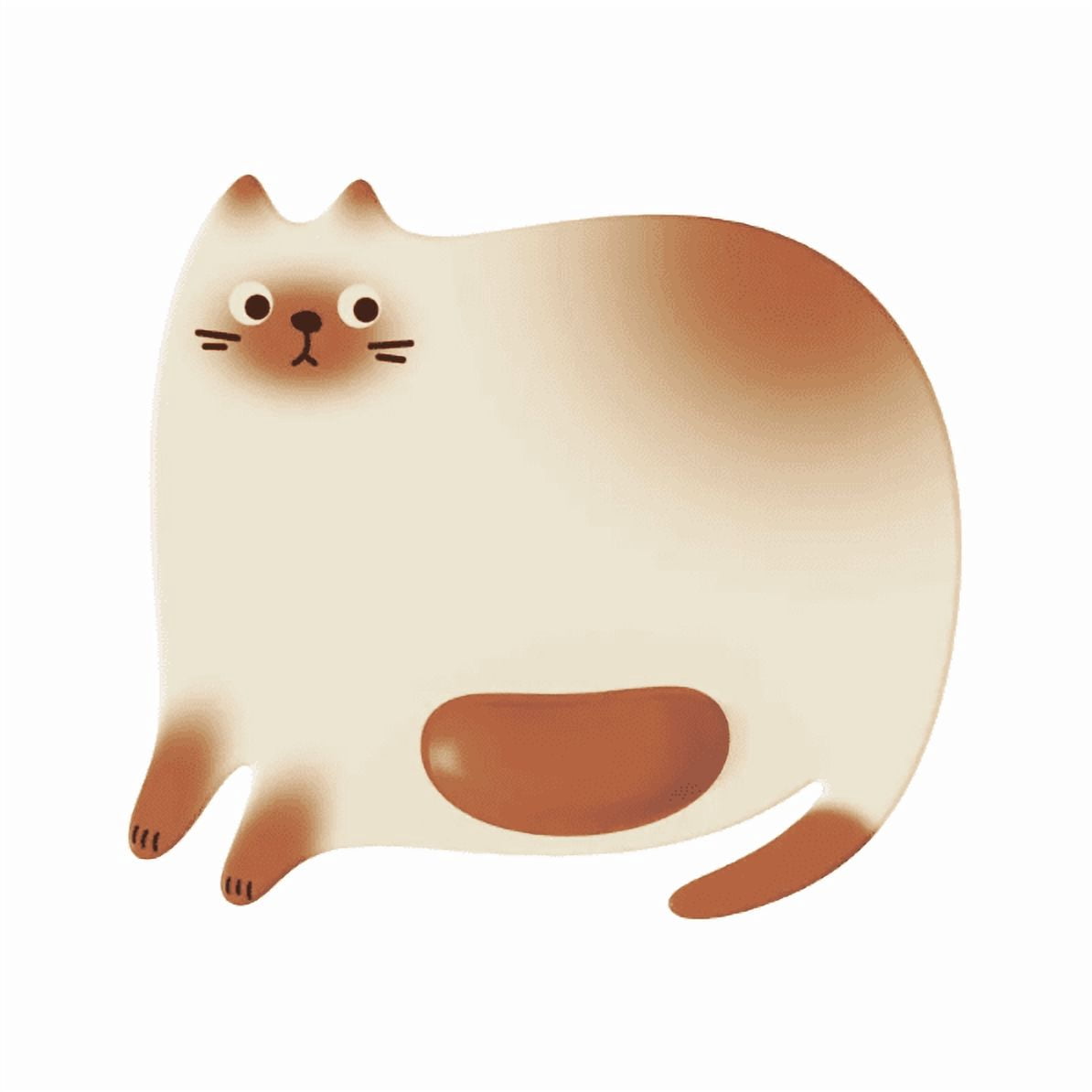 Women's Cute Cat Mouse Pad with Wrist Support,370x295mm,Portable Cartoon Computer Accessory,Small Size Non-Slip Desk Mat, Ergonomic Accessory