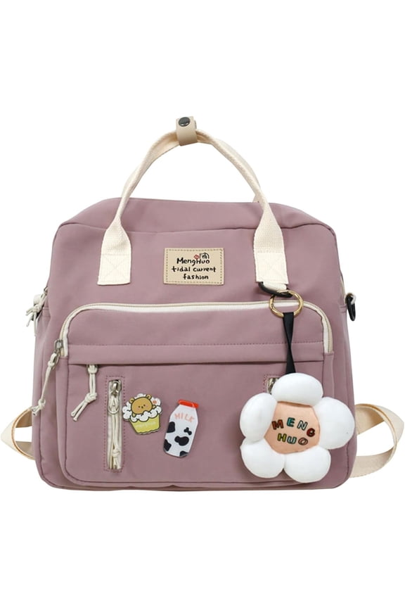Women's Cute Crossbody Y2K Kawaii Satchel Japanese Backpack with Kawaii Accessories