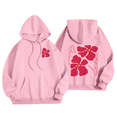 thumbnail image 1 of Women's Cute Graphic Print Hooded Long Sleeve Fall Sweatshirt Pullovers Hoodie 05-Pink S, 1 of 3
