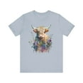 thumbnail image 1 of Women's Cute Highland Cow Shirt Highland Heifer Watercolor Design, 1 of 3