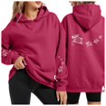 thumbnail image 1 of Women's Cute Sea Turtle Hoodies Oversized Graphic Print Long Sleeve Drawstring Hooded Sweatshirt Casual Fashion Pullover, 1 of 4