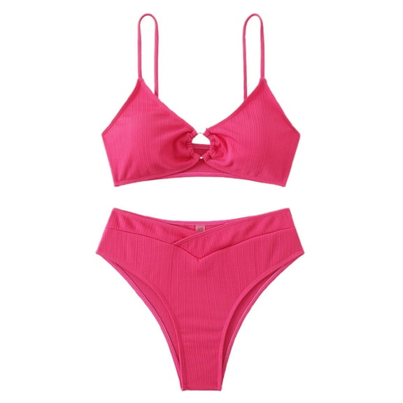 Women's Cute Sexy Two-Piece Bikini Comfortable, for Beach & Pool, Nylon/Spandex, Multiple Sizes