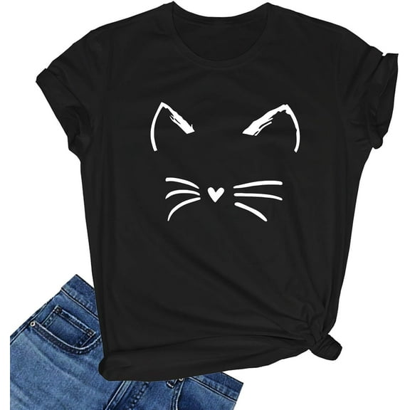 Women's Cute T Shirt Junior Tops Teen Girls Graphic Tees