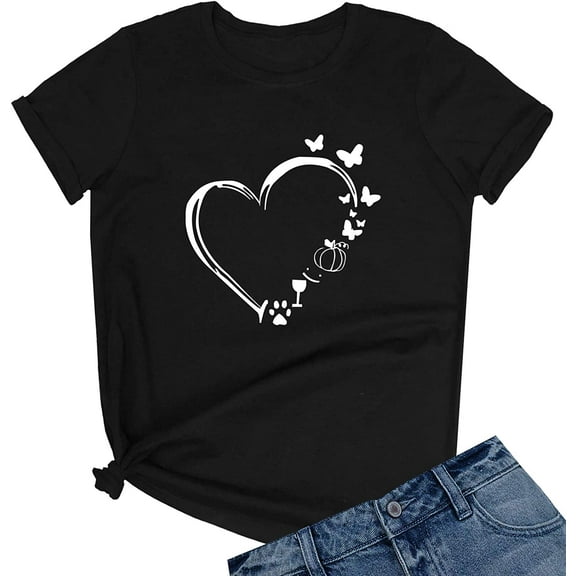 Women's Cute T Shirt Junior Tops Teen Girls Graphic Tees