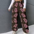 thumbnail image 1 of Women's Cute Teddy Bear Plush Pajama Pants, Soft Fleece-lined Warm Comfortable Plush Pants, Casual Lounge Wear,Hot Pink,L, 1 of 8
