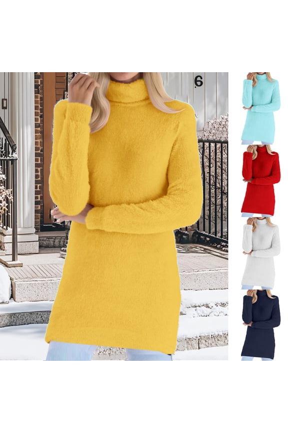 Women's Cute Tops Shirts Crewneck High Neck Long Sleeve Thermal Fleece Pullover Soft Fuzzy Winter Clothes Casual Daily Wear Loungewear Cozy Streetwear Ultra Soft All Day Comfort Loungewear Cozy