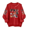 thumbnail image 1 of Women’s Cute Ugly Christmas Sweatshirt Oversized Long Sleeve Crewneck Pullover with Funny Holiday Graphic Festive Holiday Top Perfect for Parties Gifts and Cozy Seasonal Wear, 1 of 4