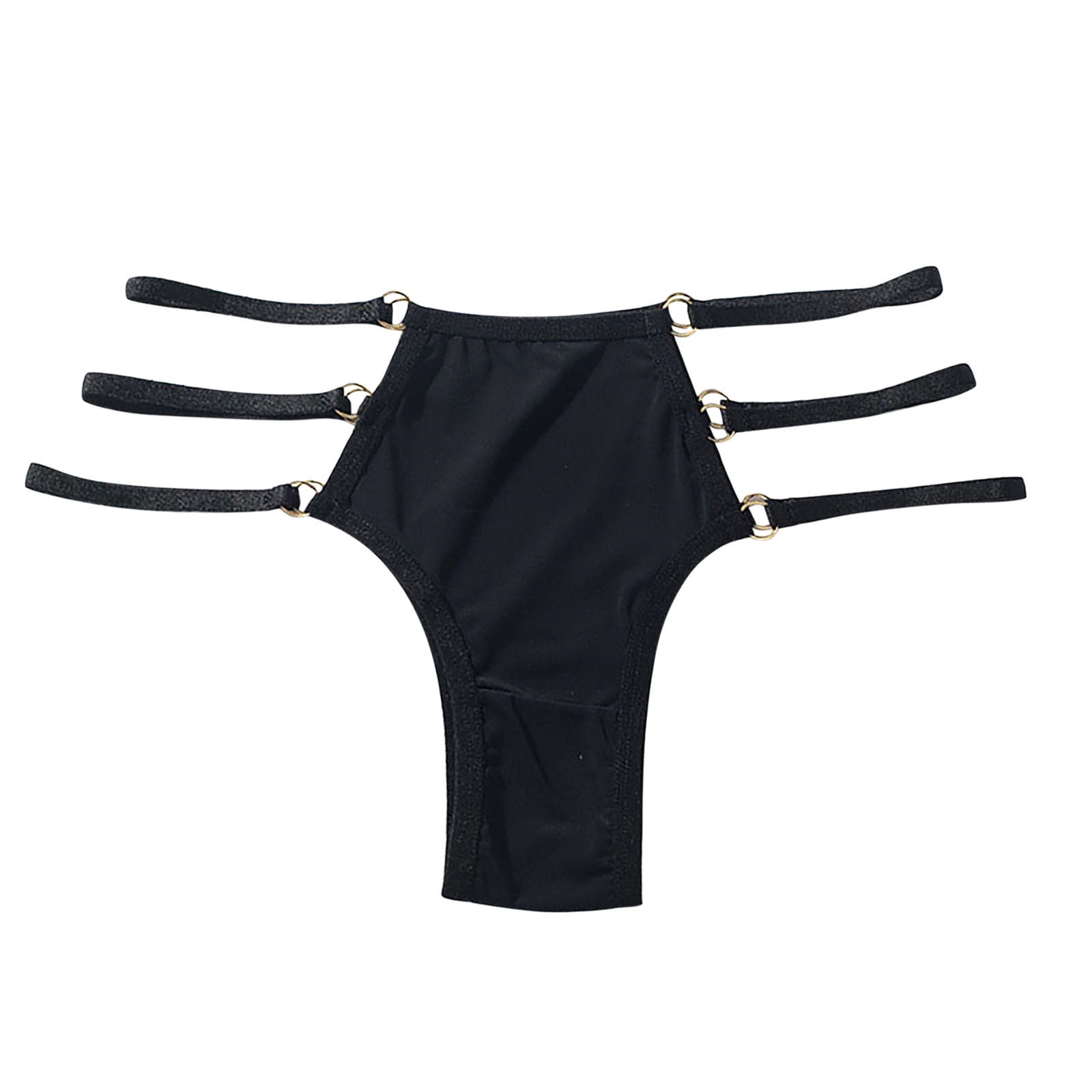 Women's Cute Underpants Thin Belt Hollow Hip Lift Temptation Mid Waist