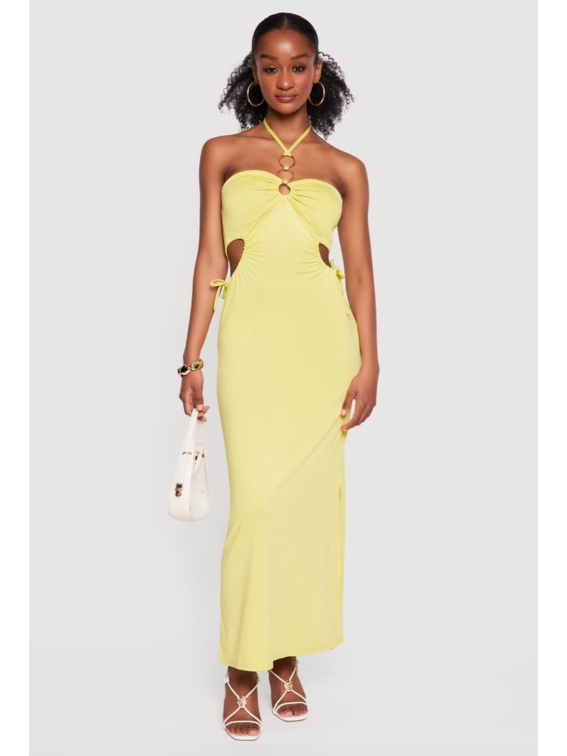 womens midi long sleeve dress White V-Neck Fit & Flare taupe dress Rhianna Tube Dress - Size:Small Tall designed in a puckered