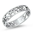 thumbnail image 1 of Women's Cutout Filigree Design Ring 925 Sterling Silver Band Jewelry Female Male Unisex Size 13, 1 of 4