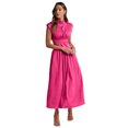 thumbnail image 1 of Women's Cutout Mock Neck Sleeveless Ruched Dress with Sheer Panels 95% polyester 5% spandex for a Flattering Fit, 1 of 20