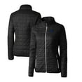 thumbnail image 1 of Women's Cutter & Buck Black Air Force Falcons Rainier Eco Insulated Puffer Full-Zip Jacket, 1 of 3