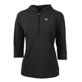 thumbnail image 1 of Women's Cutter & Buck Black Air Force Falcons Virtue Eco Pique Half-Zip 3/4 Sleeve Pullover Hoodie, 1 of 1