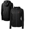 thumbnail image 1 of Women's Cutter & Buck Black Alabama Crimson Tide Adapt Eco Knit Hybrid Recycled Full-Zip Hoodie, 1 of 3
