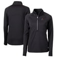 thumbnail image 1 of Women's Cutter & Buck  Black Arizona Diamondbacks Adapt Eco Knit Stretch Recycled Half-Zip Pullover Top, 1 of 3