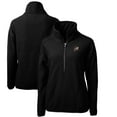 thumbnail image 1 of Women's Cutter & Buck Black Arkansas Razorbacks Cascade Eco Sherpa Fleece Half-Zip Pullover Jacket, 1 of 3