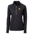 thumbnail image 1 of Women's Cutter & Buck Black Athletics Adapt Eco Knit Stretch Half-Zip Pullover Top, 1 of 1