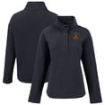thumbnail image 1 of Women's-Cutter & Buck  Black Atlanta United FC Hunts Point Eco Textured Fleece Recycled Quarter-Snap Pullover Top, 1 of 3