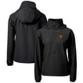 thumbnail image 1 of Women's Cutter & Buck  Black Baltimore Orioles Charter Eco Recycled Half-Zip Anorak Jacket, 1 of 3