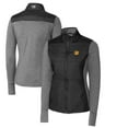 thumbnail image 1 of Women's Cutter & Buck Black Baylor Bears Vault Stealth Hybrid Quilted Full-Zip Jacket, 1 of 3