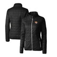 thumbnail image 1 of Women's Cutter & Buck Black Bethune-Cookman Wildcats Rainier Eco Insulated Puffer Full-Zip Jacket, 1 of 3