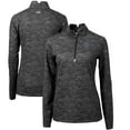 thumbnail image 1 of Women's Cutter & Buck Black Boise State Broncos Traverse Camo Quarter-Zip Pullover Top, 1 of 3