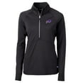 thumbnail image 1 of Women's Cutter & Buck Black Buffalo Bills Adapt Eco Knit Half-Zip Pullover Jacket, 1 of 1